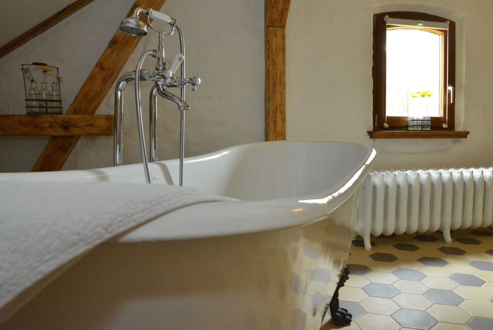 Apartment | Bathroom | Shower, free toiletries, hair dryer, towels