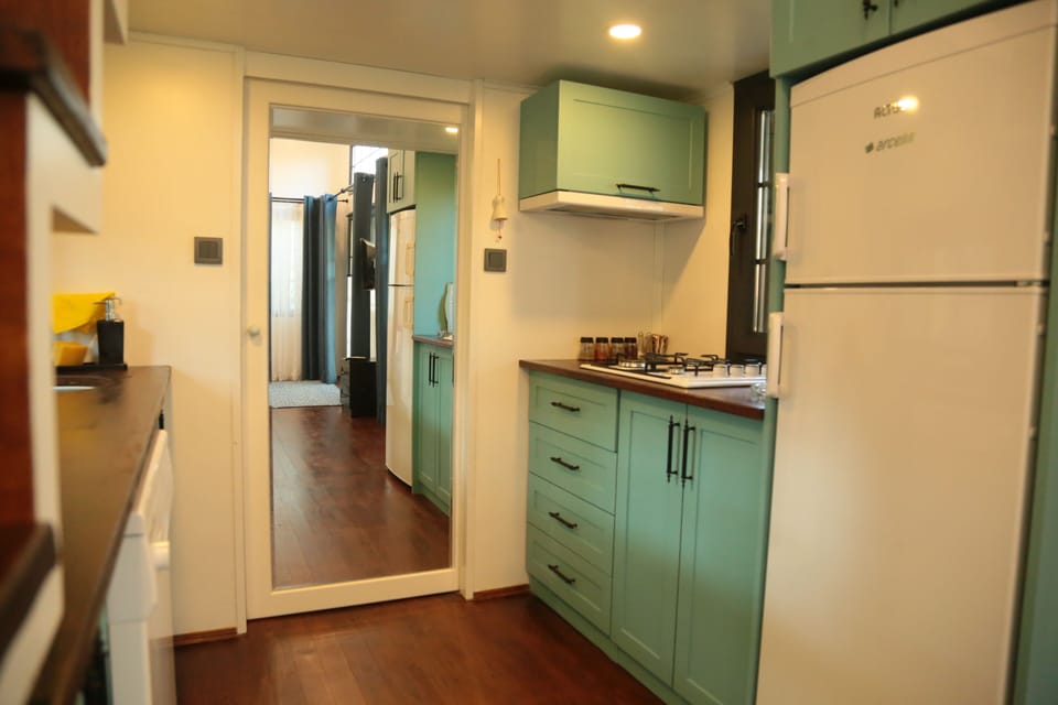 Deluxe Cabin | Private kitchen | Fridge, electric kettle