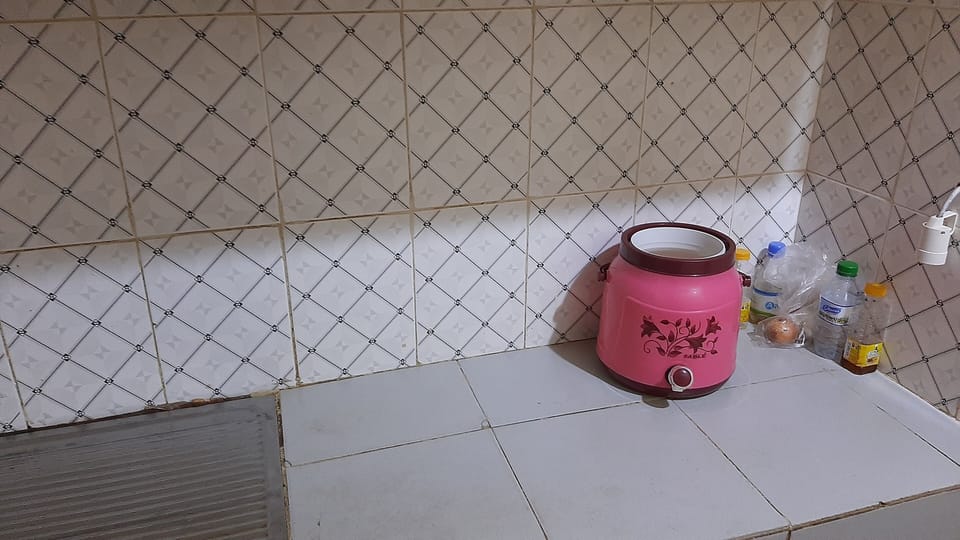 Double Room | Private kitchen | Mini-fridge, microwave, oven, cookware/dishes/utensils