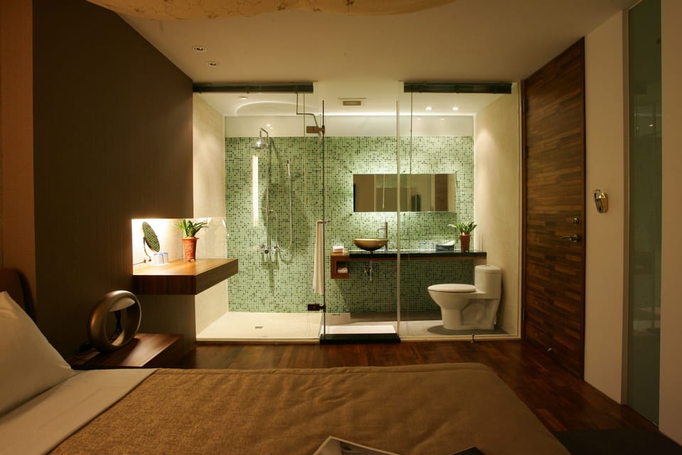 Standard Double Room | Bathroom | Shower, hydromassage showerhead, hair dryer, slippers