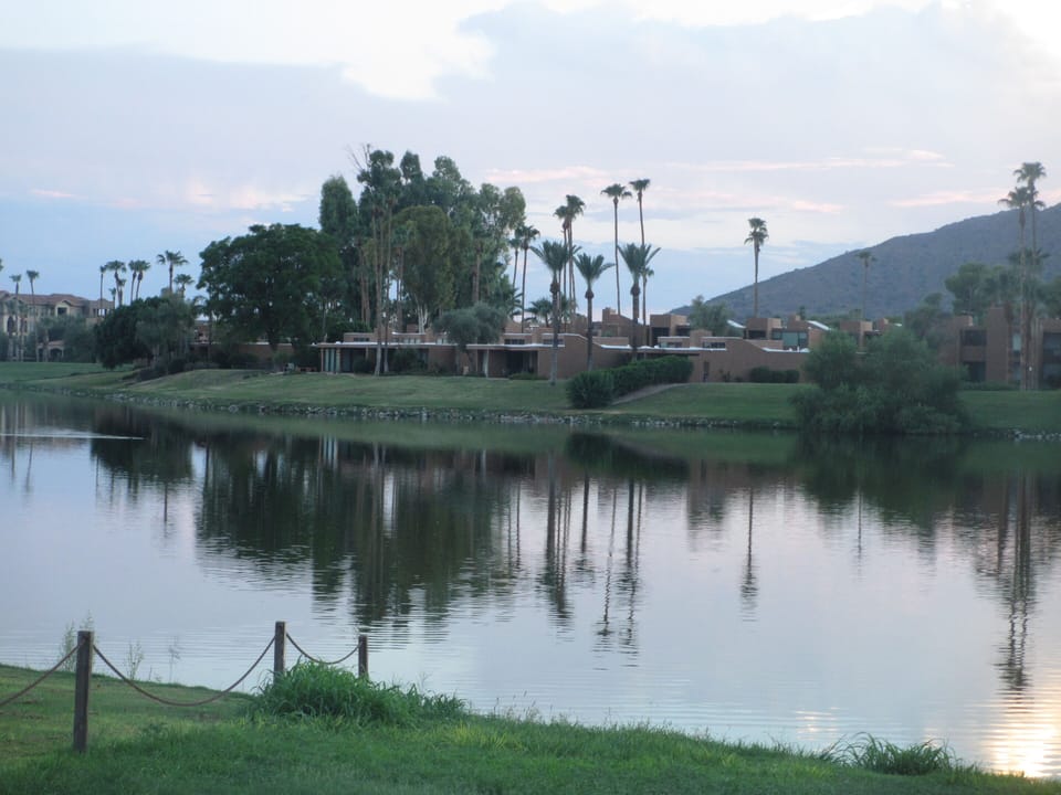 the Camelback Lake on the Backyard