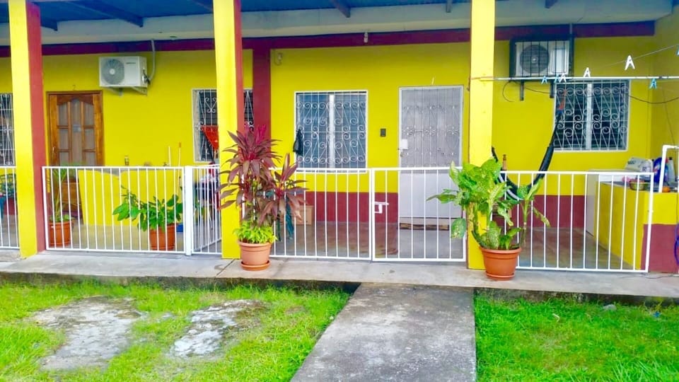 Beautiful private porch areas, front yard, and hammocks to sleep during the day.