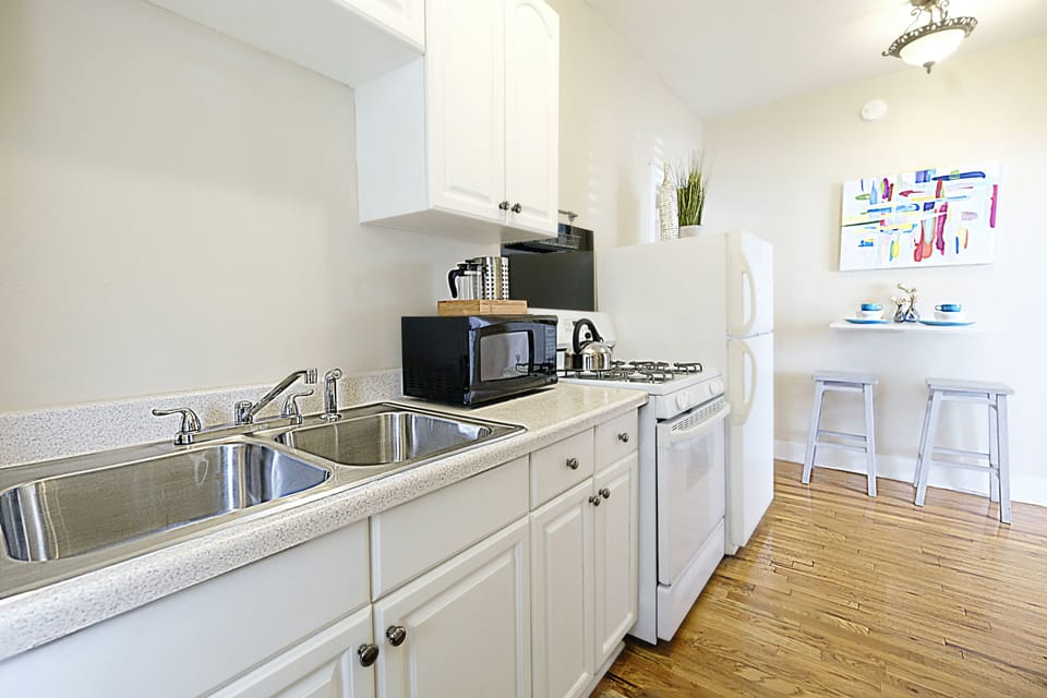 Fully Stocked Kitchen. 