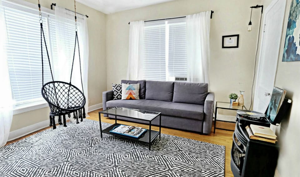Comfortable Sofa Sleeper and Relaxing Hammock. 