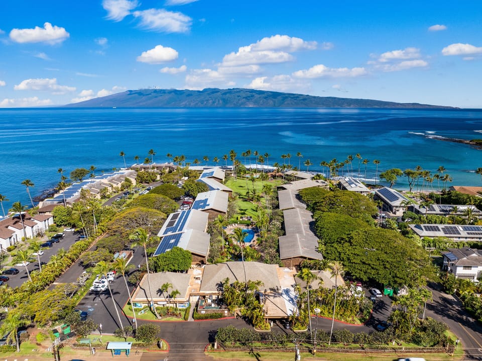 Breathtaking view of Napili Shores from above