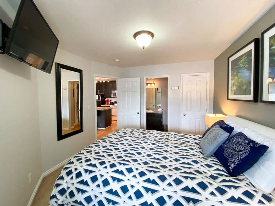 Comfortable bedroom suite with convenient bathroom access