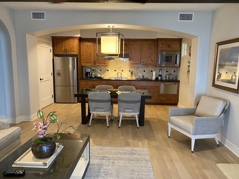Kitchen and dining area
