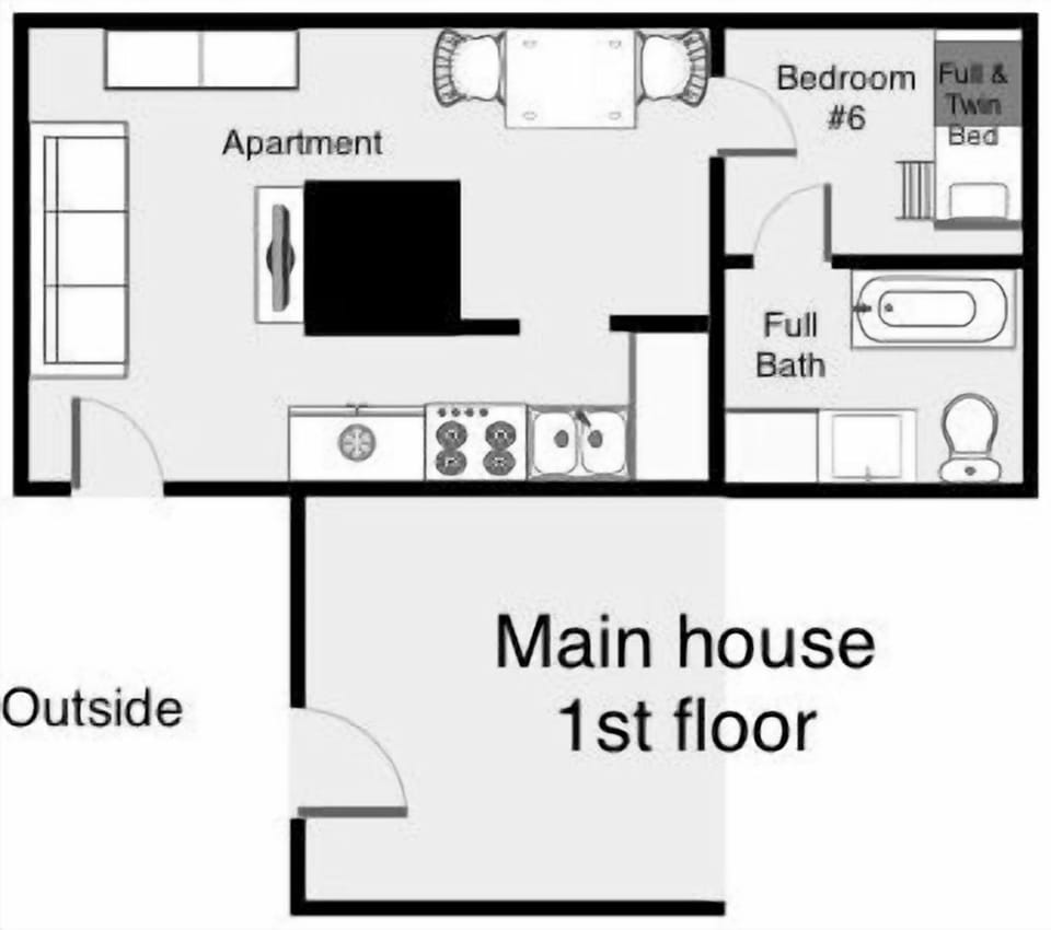 1st Floor Apartment (included with rental)