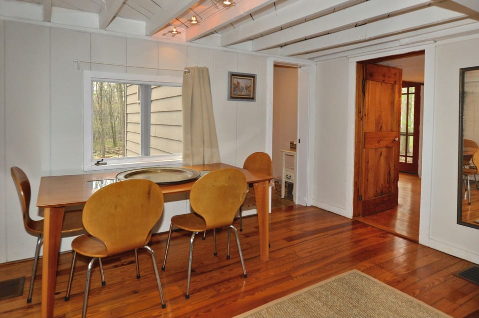 Second dining area off living room. Makes a great gaming table or work table.