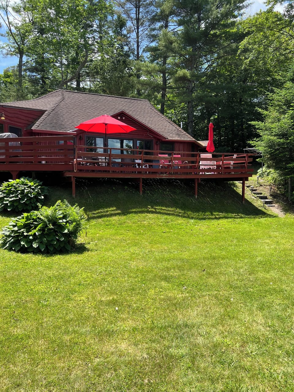 View of house from the lake