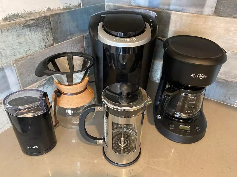 Coffee Bar!  Bring your own Ground, Beans or K-Cups!