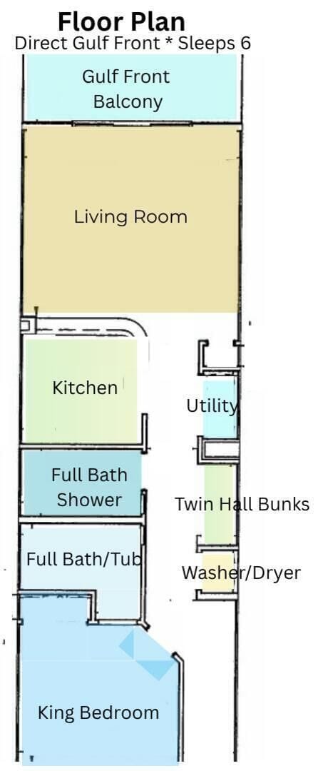 Clear property layout showing the spacious flow and convenient room transitions.