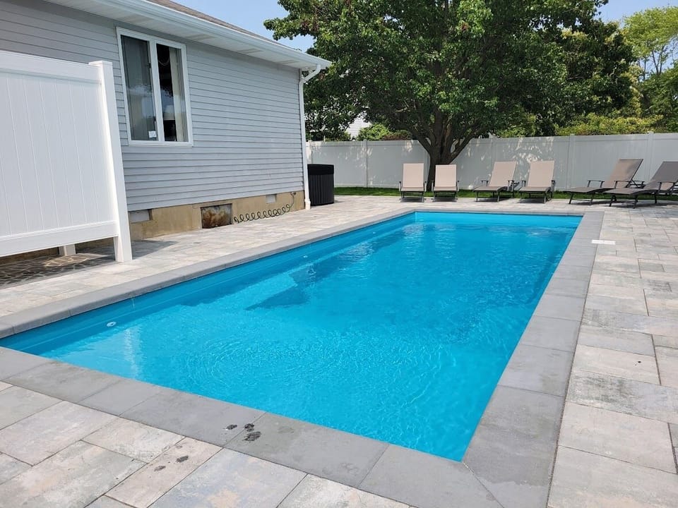 Large heated pool
