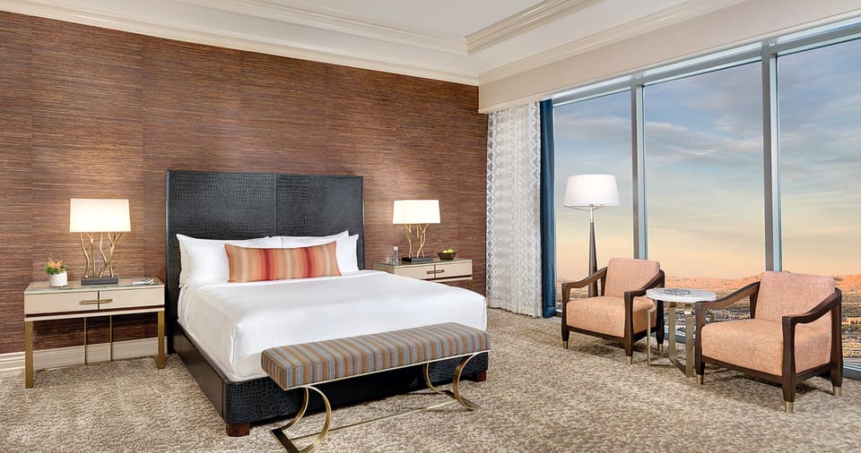 Premium bedding, minibar, in-room safe, desk