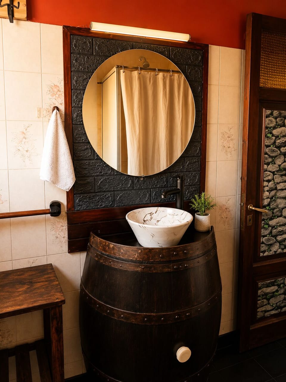 Economy Quadruple Room | Bathroom | Shower, rainfall showerhead, hair dryer, soap