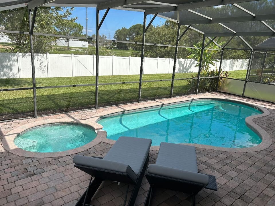 Spa and heated pool