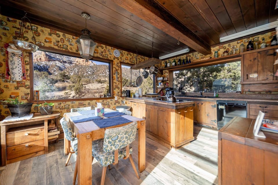 2nd floor kitchen.  Amazing view of CO. National Monument. 