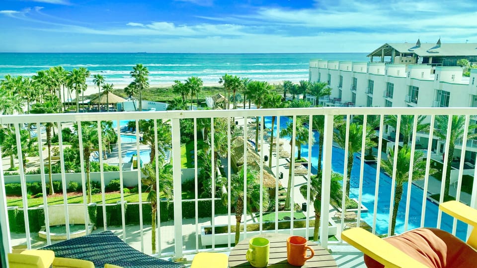 Enjoy the sun rise from your furnished balcony.