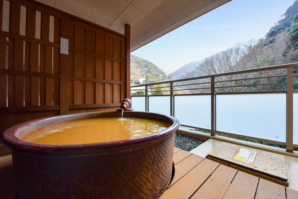 Deluxe Room with Tatami Area and Open-air Bath-D | Down comforters, desk, WiFi (free), individually decorated