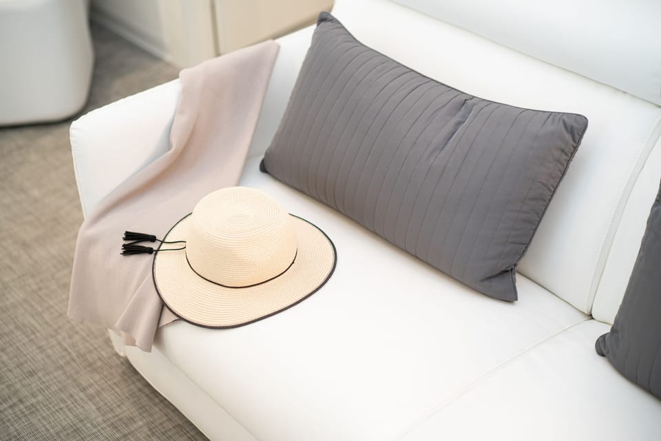 Junior Suite, 1 King Bed with Sofa bed, Terrace, Pool View | Premium bedding, in-room safe, desk, blackout drapes