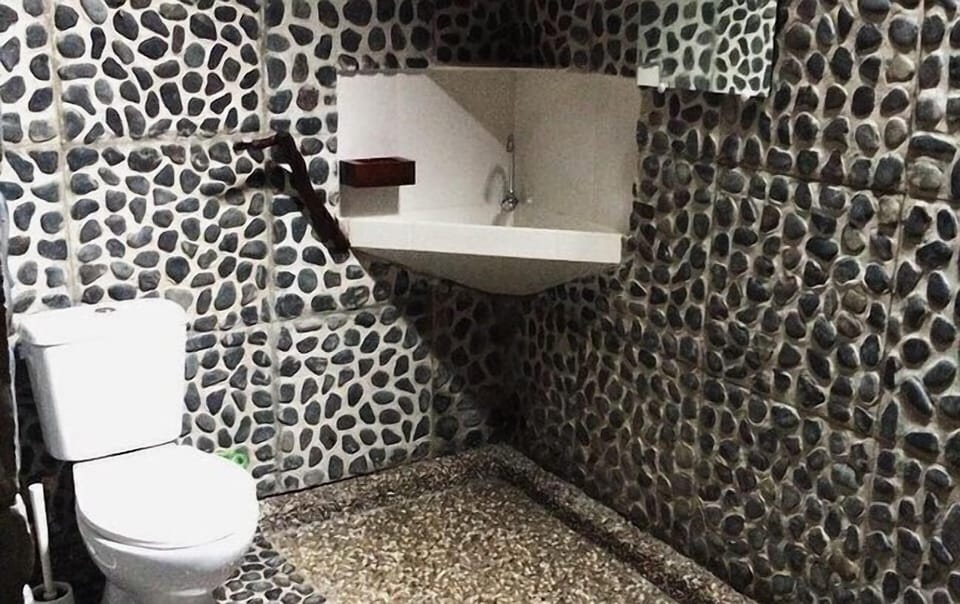 Shower, bidet, towels