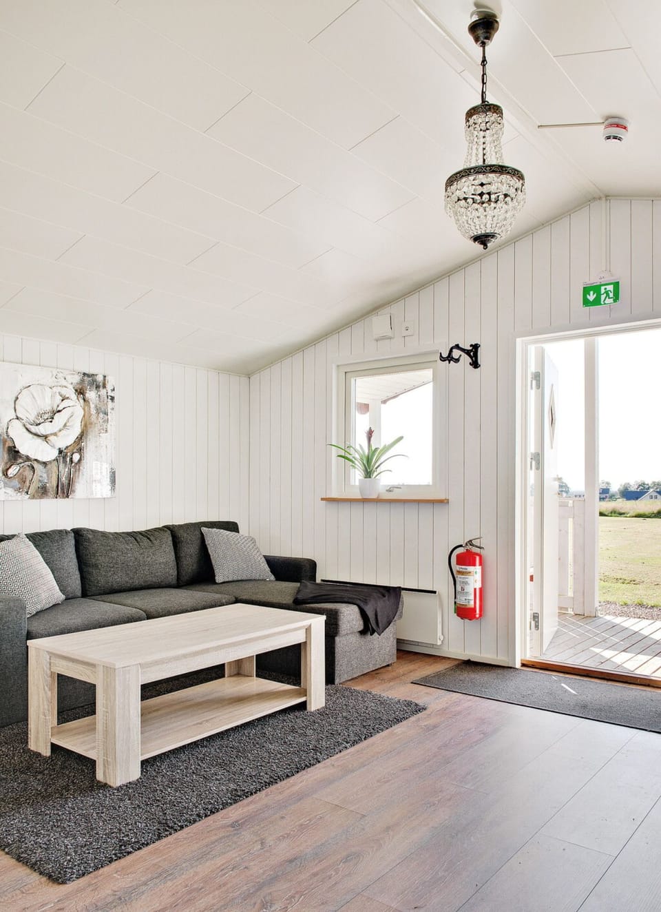 Family Cabin, 2 Bedrooms, Garden Area | Living area | 32-inch Smart TV with cable channels, TV