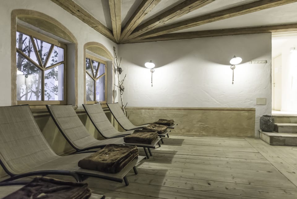 Indoor pool, open 7:30 AM to 7:30 PM, sun loungers