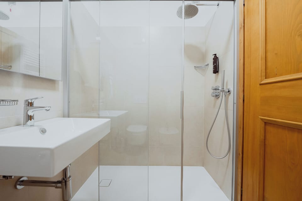 Free toiletries, hair dryer, bidet, towels