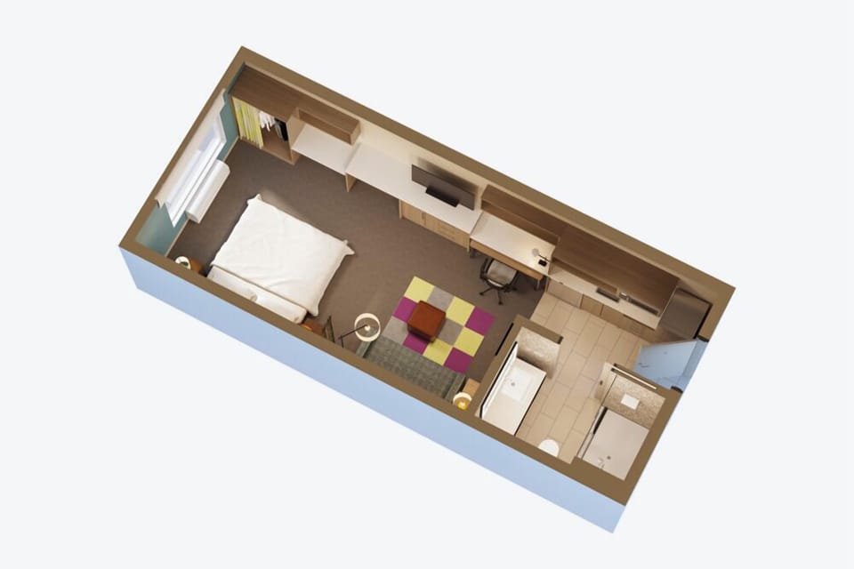 Studio, 1 King Bed, Accessible (Hearing) | In-room safe, desk, laptop workspace, free cribs/infant beds