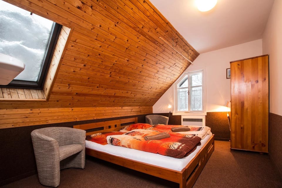 Chalet, Multiple Bedrooms, Mountain View, Slope side (Chata Alice+electricity) | Desk, free cribs/infant beds, rollaway beds, bed sheets