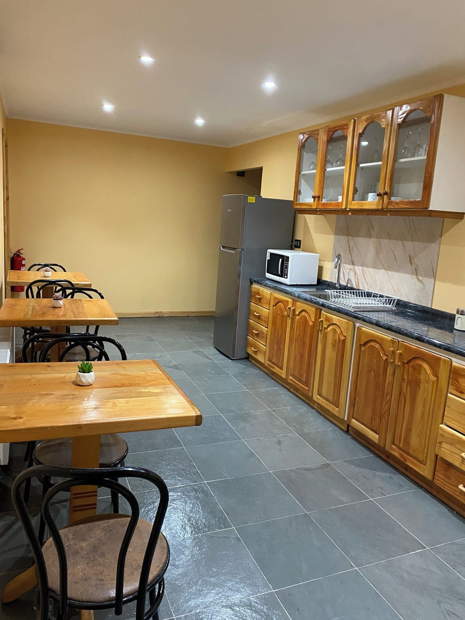 Shared fridge, microwave
