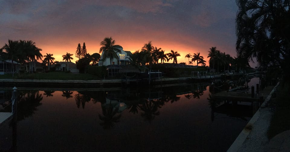 Western Sunset View from the house