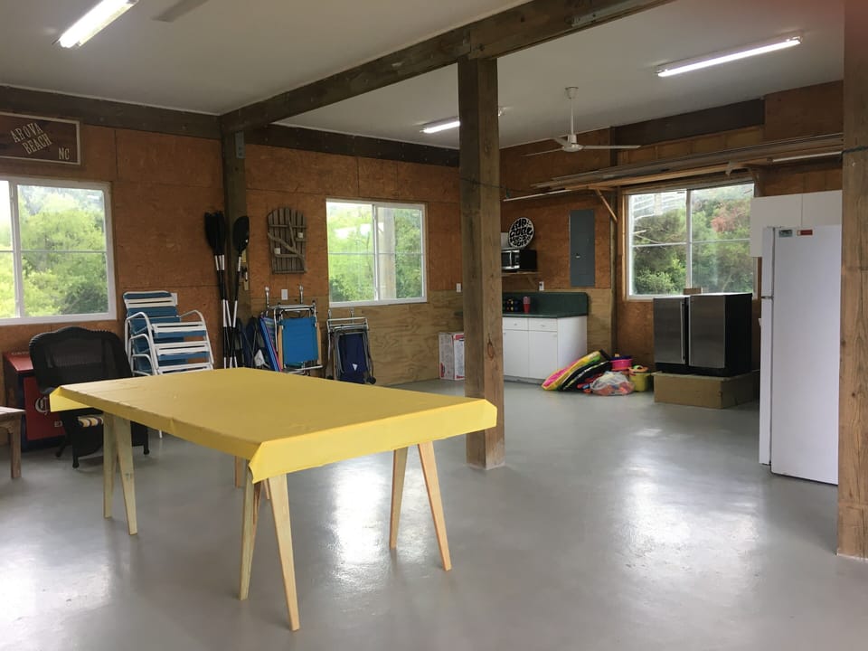 Downstairs garage