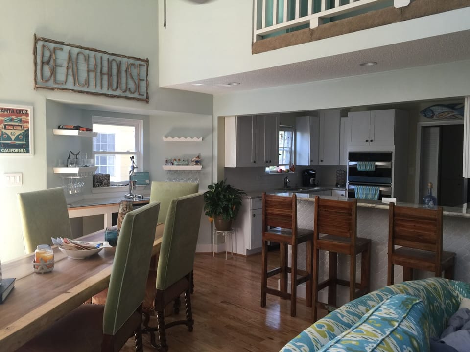 view into the kitchen