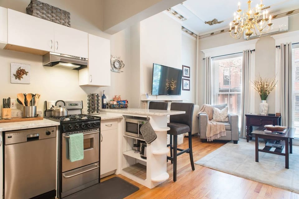 Open Space Kitchen, Dinning room and Living room Concept 