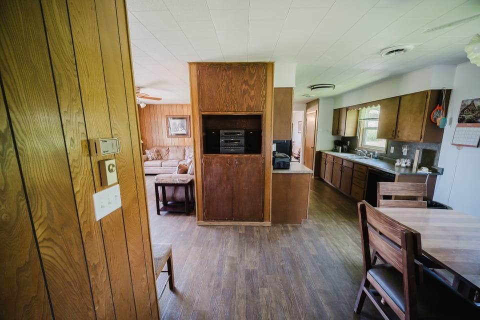 Dining room # 1, kitchen and living room #2.