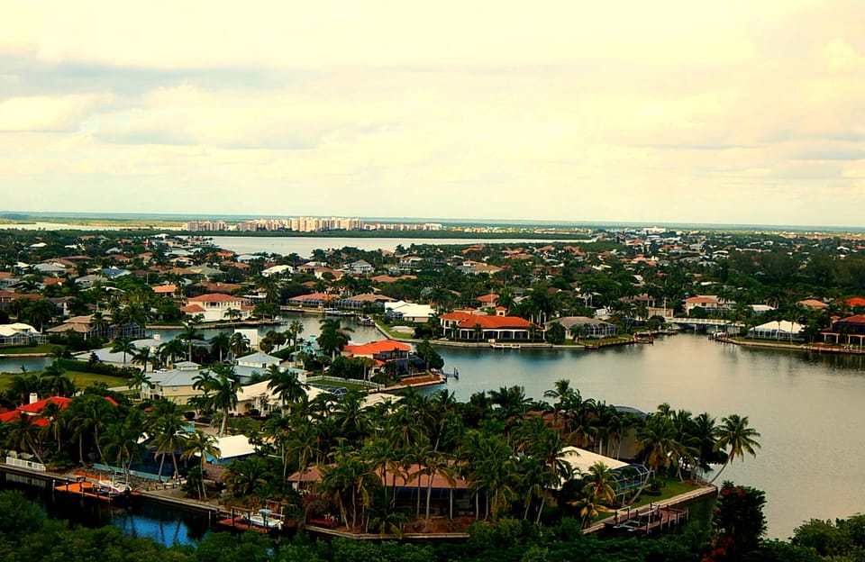 View of Marco Island from Sea Mar Condo entrance.
