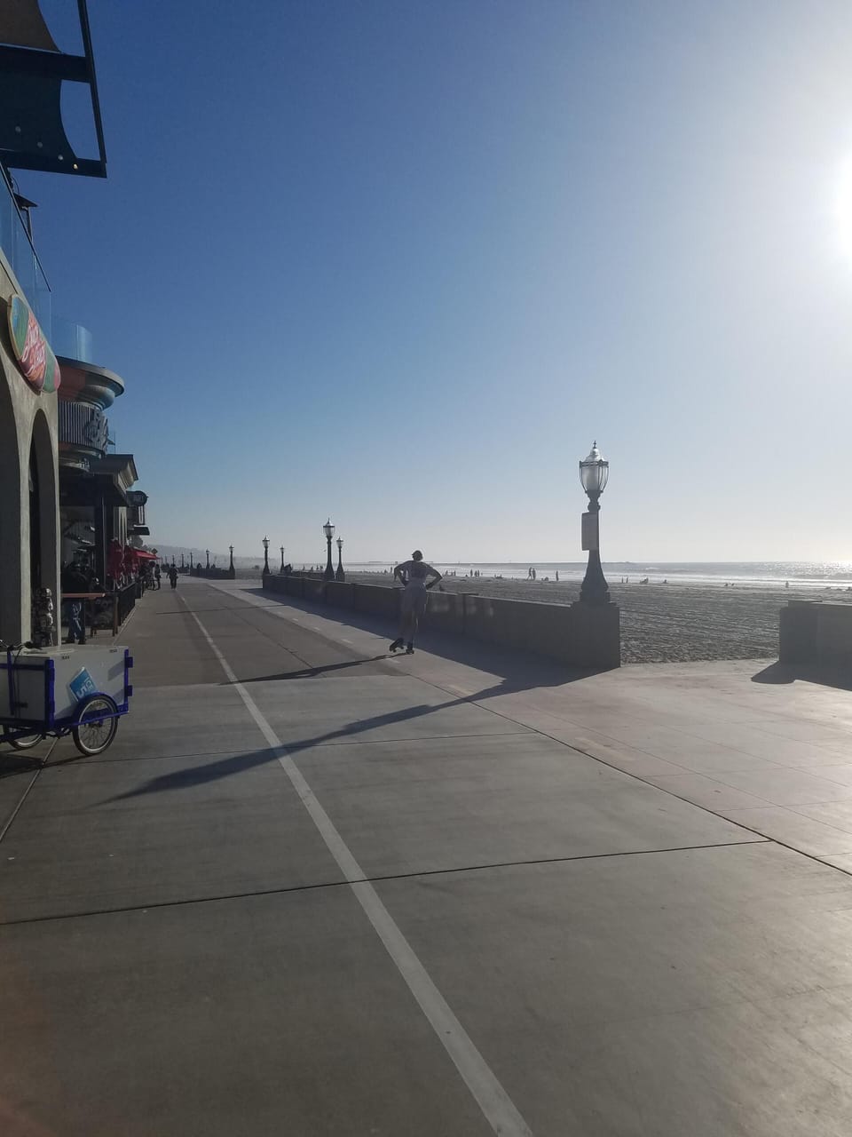 Ocean front walk in the winter!  Miles of biking, beach, and walking to yourself