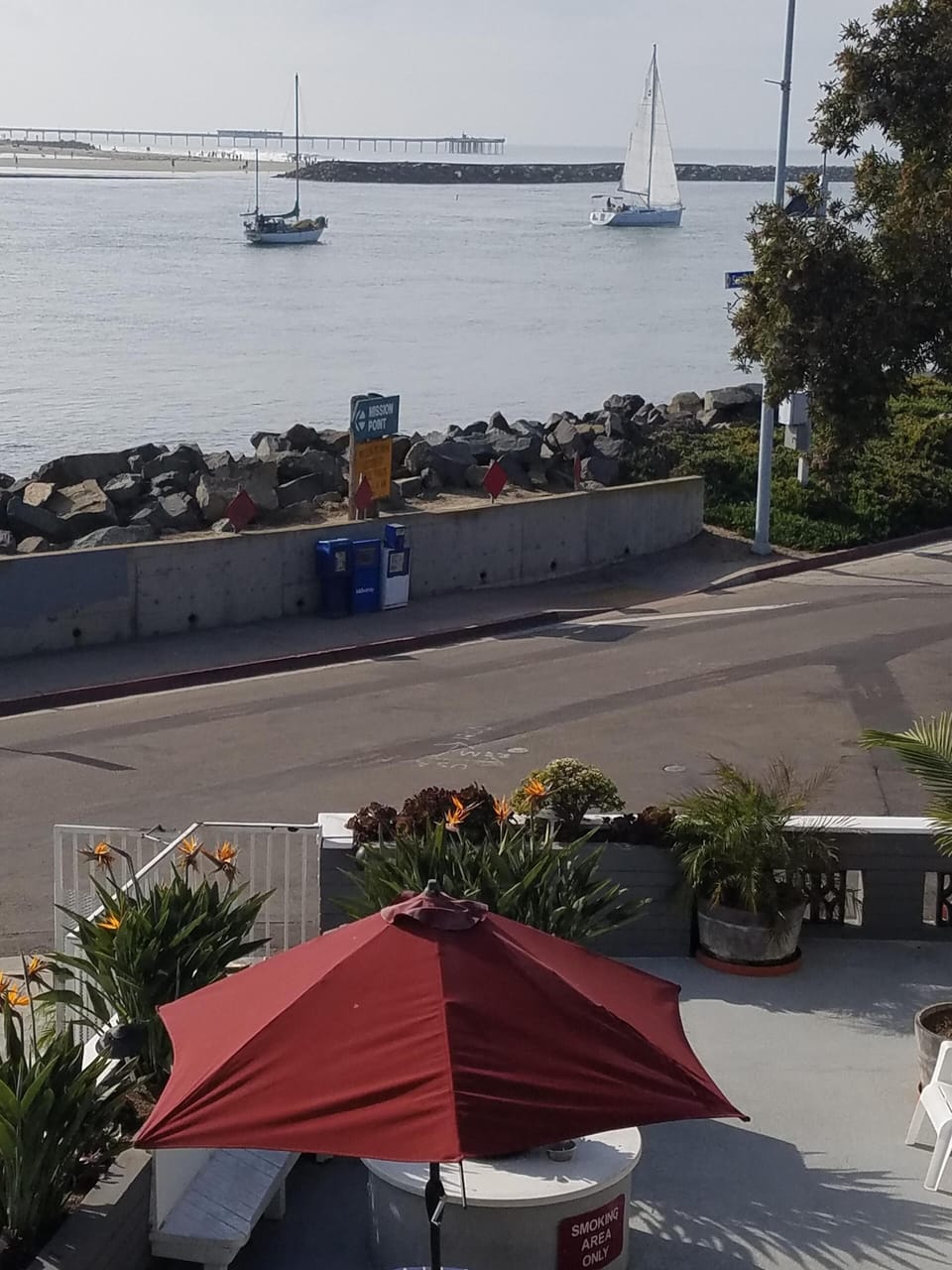 Watch the boats go by from the patio or your living room!