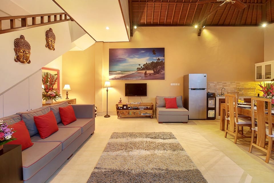 Villa, 2 Bedrooms | Living area | LCD TV, DVD player