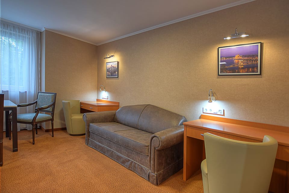 Superior Room, 1 King Bed with Sofa bed | Living area | Flat-screen TV