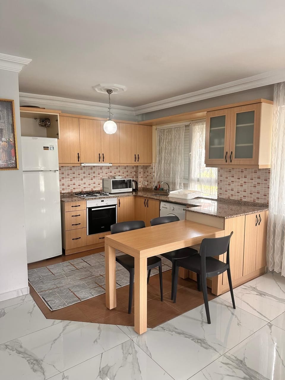 Apartment, 2 Bedrooms | Private kitchen | Full-size fridge, oven, stovetop, electric kettle
