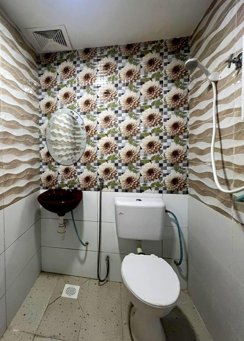 Shower, free toiletries, hair dryer (on request), slippers