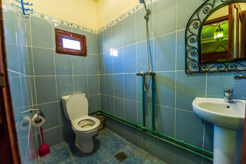 Double Room | Bathroom | Shower, free toiletries, hair dryer (on request), towels