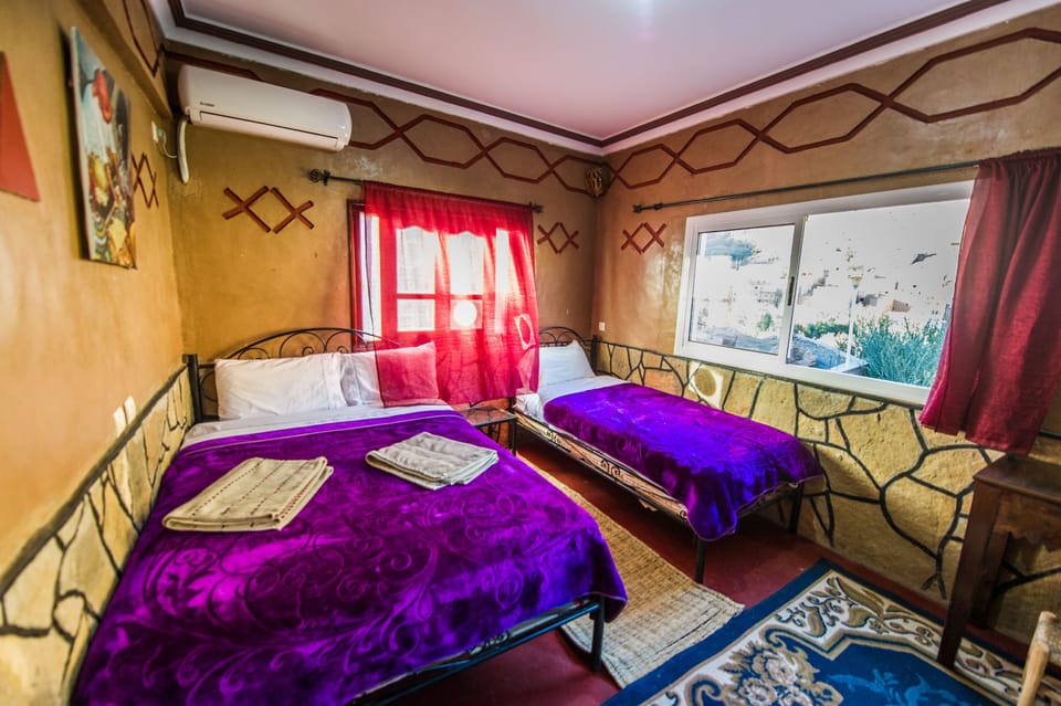 Blackout drapes, WiFi (free), bed sheets