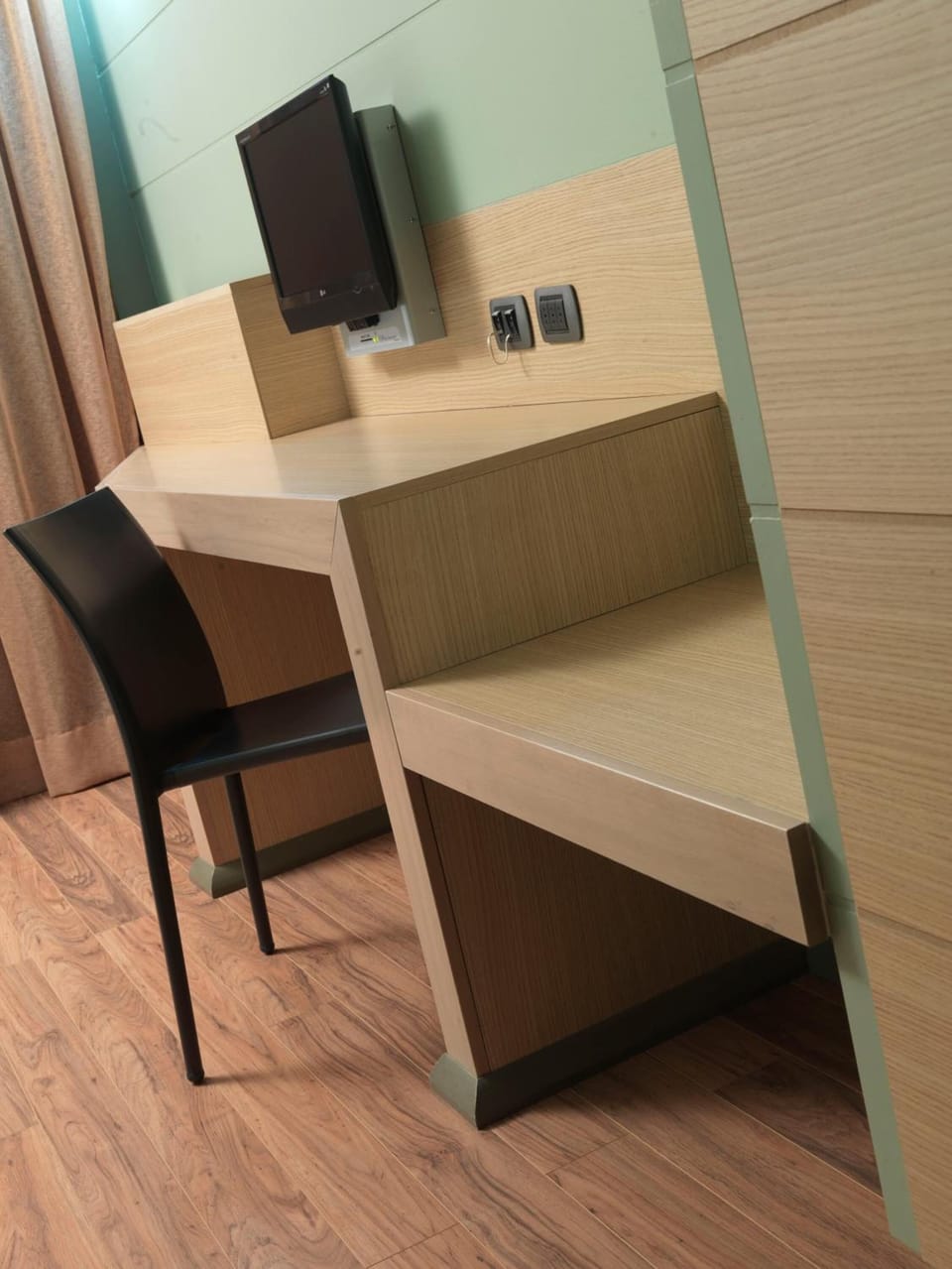 Down comforters, memory foam beds, in-room safe, desk