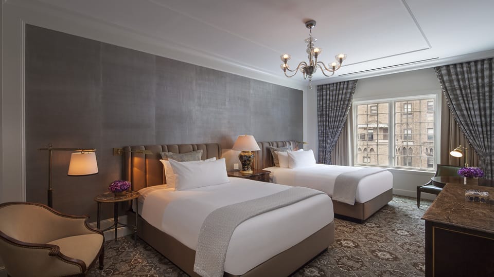 Premium Room, 2 Double Beds | Premium bedding, minibar, in-room safe, desk
