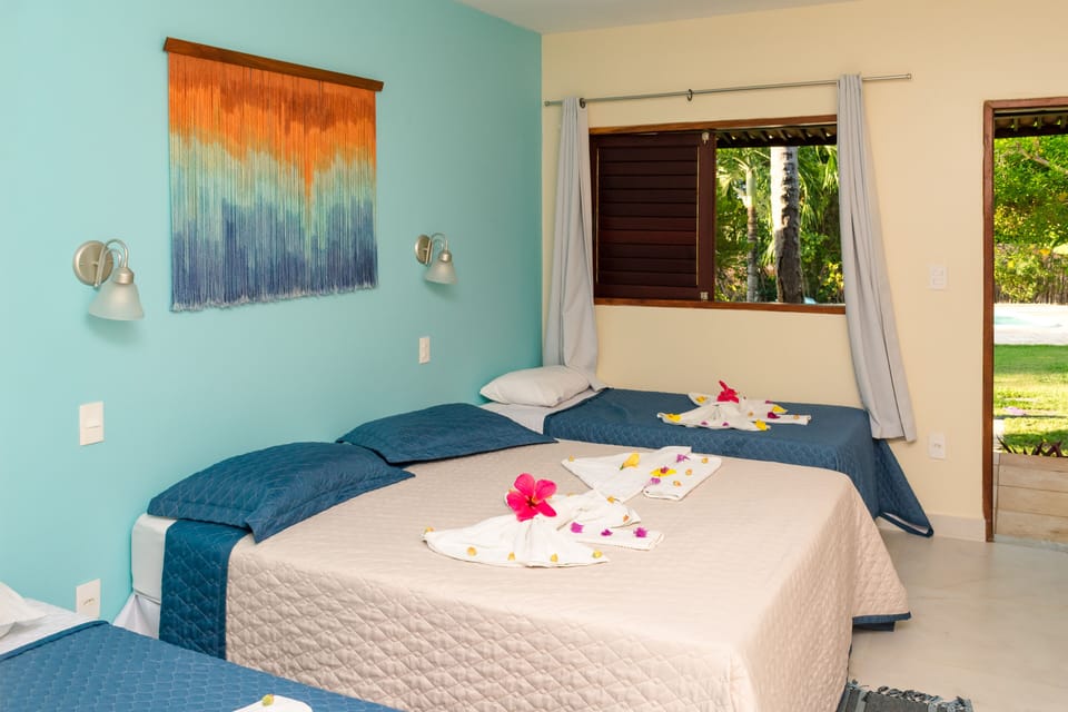 Basic Quadruple Room, Multiple Beds | Premium bedding, minibar, blackout drapes, iron/ironing board