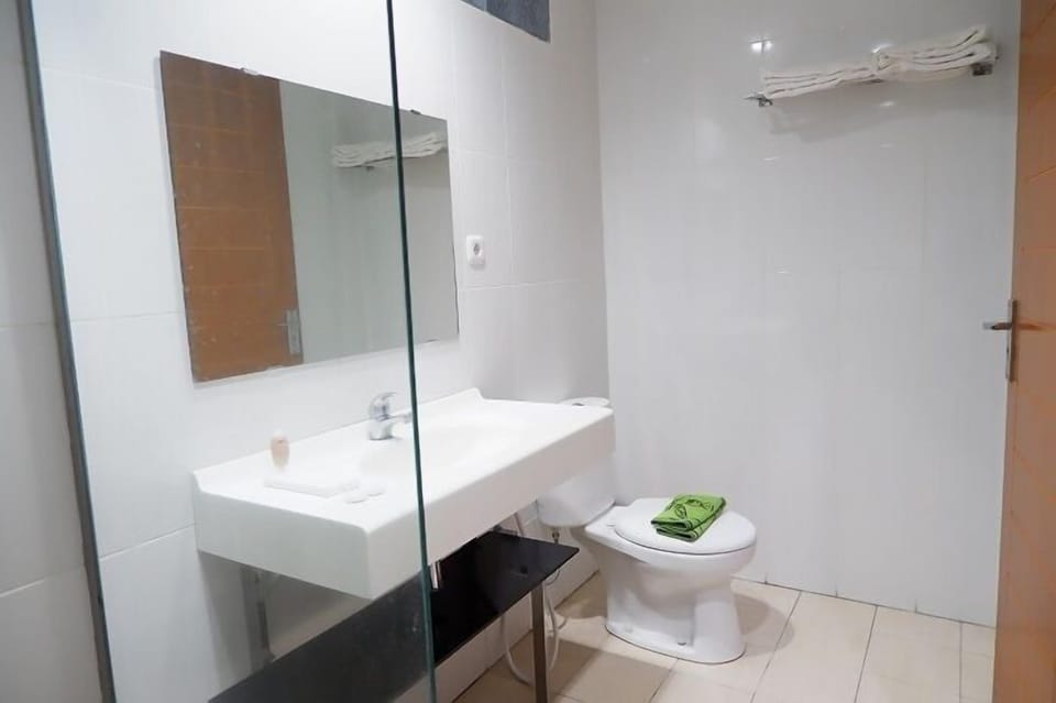 Deluxe Room | Bathroom | Shower, towels, soap, shampoo