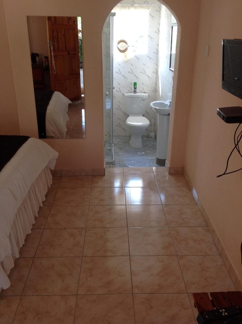 Free toiletries, hair dryer, towels